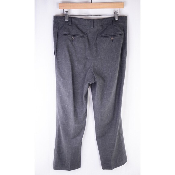 Pull Pal Zileri Mens 2 Piece Suit Wool Gray Check Jacket Size 42R Pants 34X28 - Picture 16 of 16